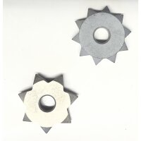 Hartmetall - Stockrädchen mit 7 oder 10 Zähnen