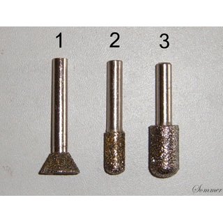 Diamant-Schleifstift galvanisch belegt  2=8 x 16 mm
