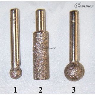 Diamant-Schleifstift galvanisch belegt  3 = ø 12 mm