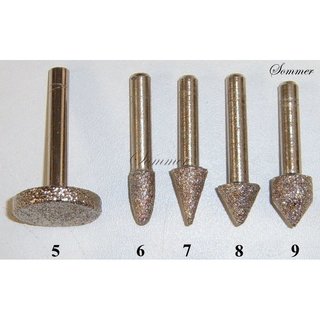 Diamant-Schleifstift galvanisch belegt  6 = ø 8 mm x L 16 mm