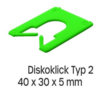 Diskoklick - Inhalt: 1000 Stk/ 5 mm grün