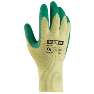 Grobstrickhandschuhe Polyester/Latex Gr.:9