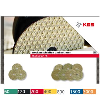 KGS Swiflex XX Diamant-Trocken 100 mm K120  (3 Stück)