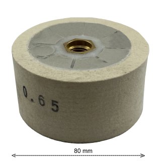 Polierfilz Ø 80 x 40 mm - M14  / Härte 0,65