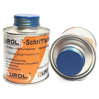 Durol Schriftfarbe-blau